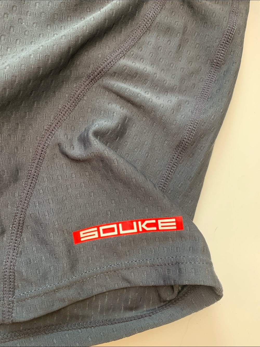 NWT Padded  Black Cycling Shorts with Bright Orange Lining - Picture 3 of 9